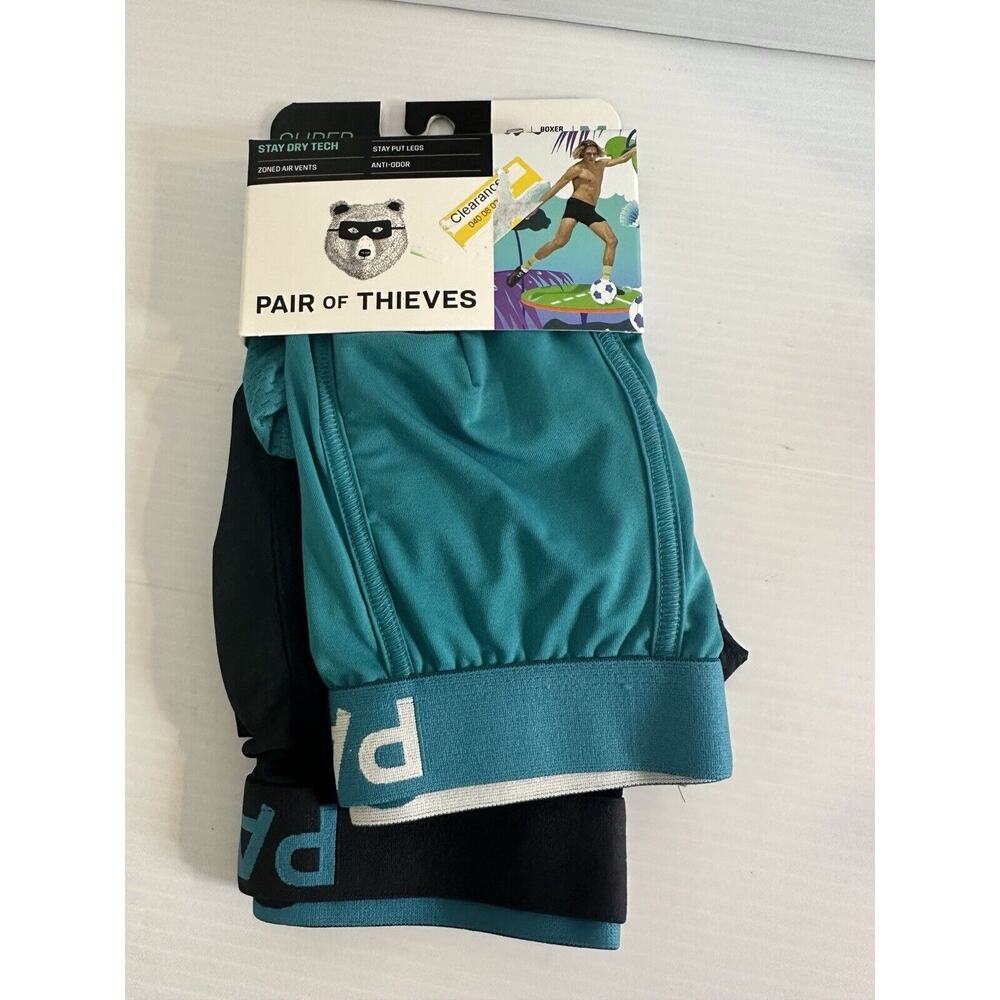 Pair of Thieves Men's Stay Dry Tech Boxer Briefs 2 Pack Med